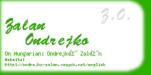 zalan ondrejko business card